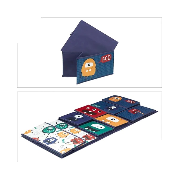 Organizator Ginger Home Monster, 9 cutii lemn