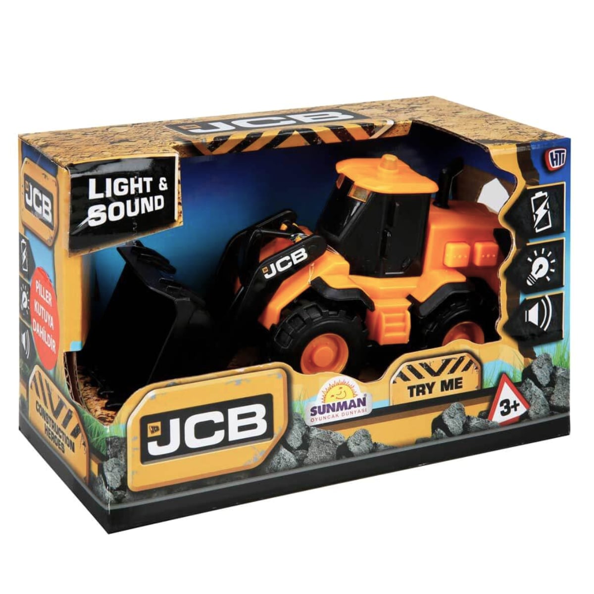 Excavator JCB cu lumini și sunete