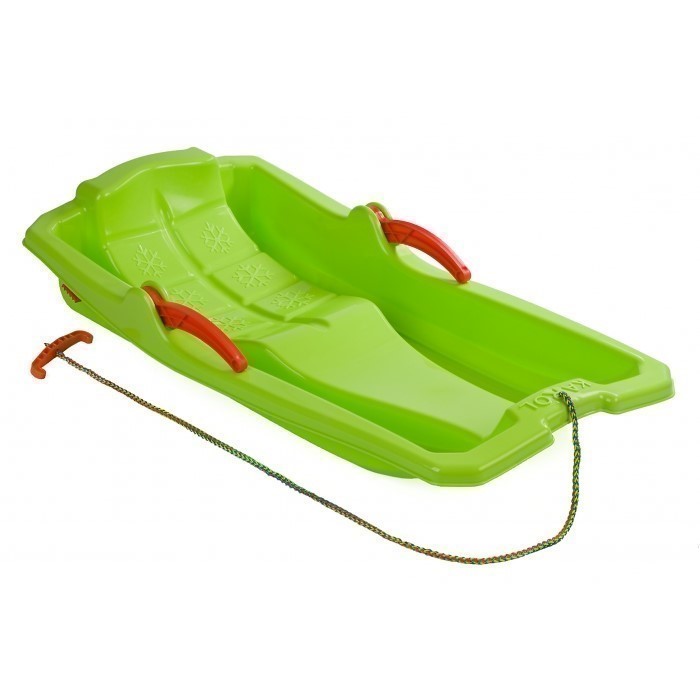 Sanie tip Bob Marmat Verde cu Frână