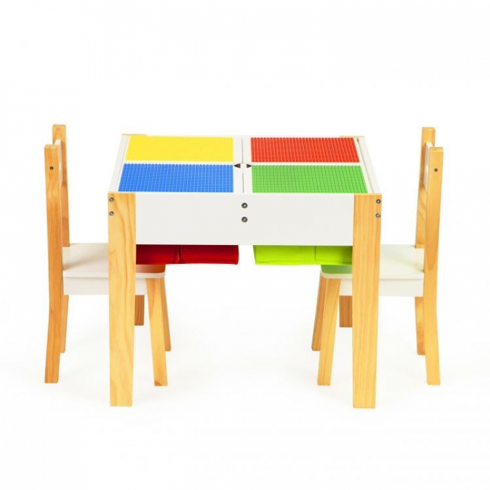 Set Masa și 2 Scaune Ecotoys pentru Copii - imagine 4