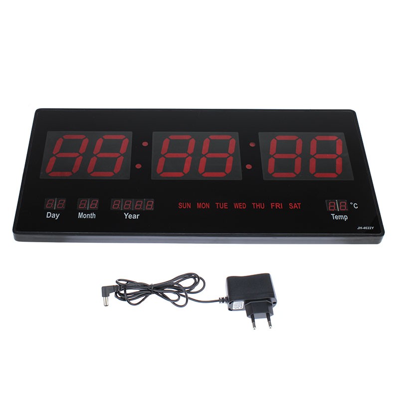Ceas Digital Perete Caixing - Afisaj LED Multiplu - imagine 2