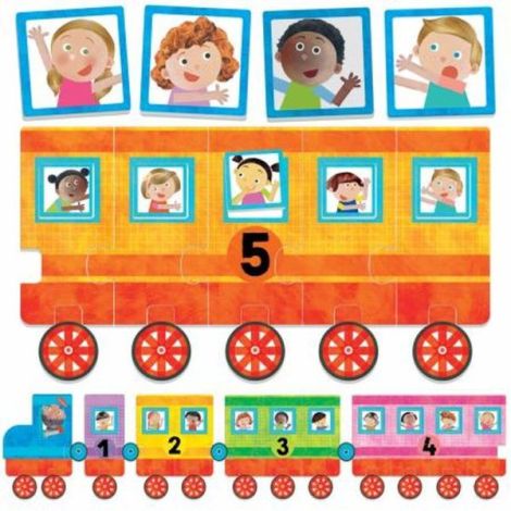 Headu Puzzle Tren 123 - Educativ 3+