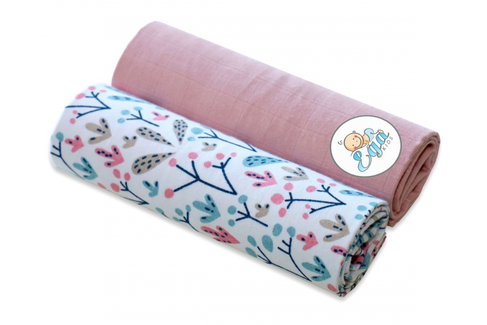 Egakids Set 2 Scutece Bumbac Pink Powder