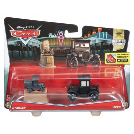 Disney Cars 2 Stanley si Lizzie Set Metalic Mattel - imagine 3