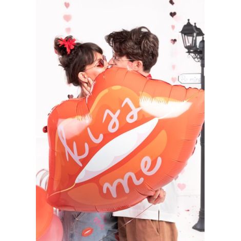 Balon Folie Kiss Me Party Deco | Atmosfera Romantica - imagine 2