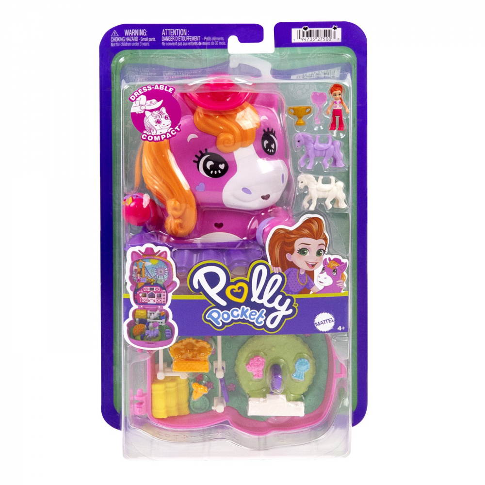 Set Polly Pocket Gentuță Ponei la Rodeo cu Accesorii Mattel