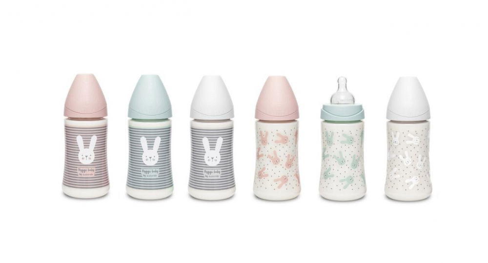 Suavinex Hygge Biberon Iepuraș 270ml 3 Fluxuri - imagine 2