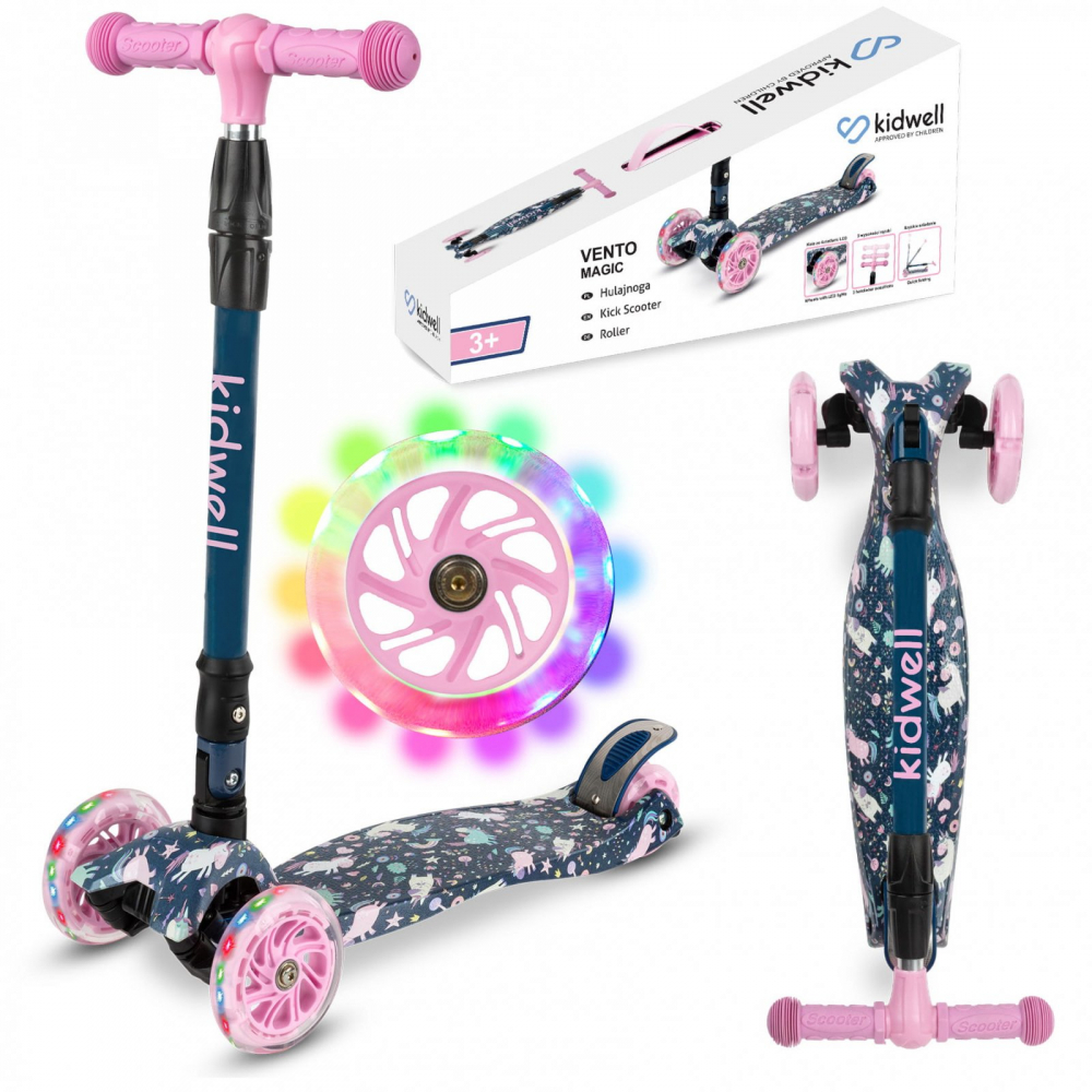 Trotineta Kidwell Vento Magic Pliabilă cu LED - imagine 8