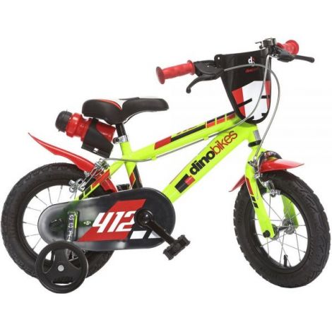Dino Bikes Galben 12" - Prima Bicicletă Sigură