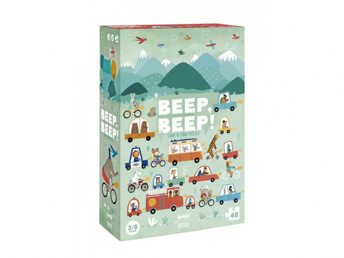 Puzzle Londji Beep Beep! Joc de observație