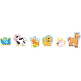 Set 6 Puzzle Animale Miniland Educativ - imagine 3