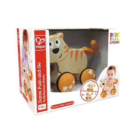 Hape Pisica Dante - Jucărie Lemn Împinge și Mergi - imagine 3