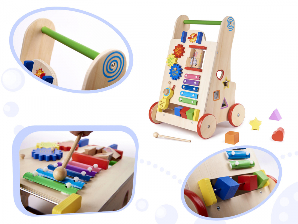 Antepremergator Ikonka Educational Lemn cu Xilofon - imagine 10