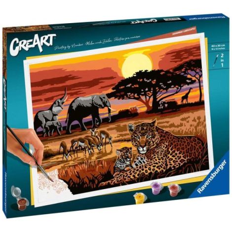 Ravensburger CreArt Pictură Peisaj Savannah - imagine 2