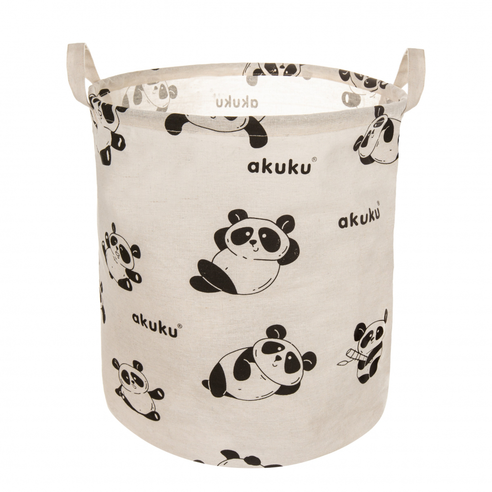 Cos Pliabil Akuku Panda cu Manere | Impermeabil - imagine 5