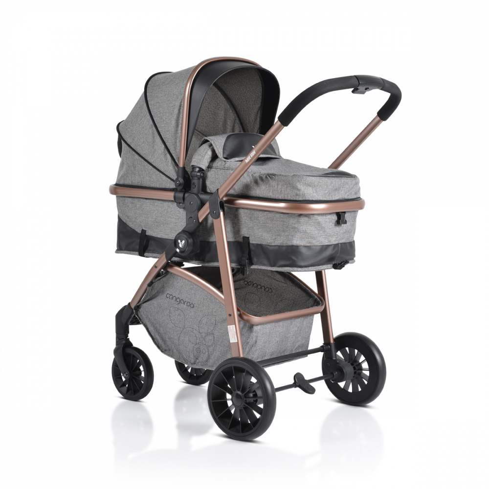 Cangaroo Milan Grey - Carucior 3in1 Premium - imagine 4