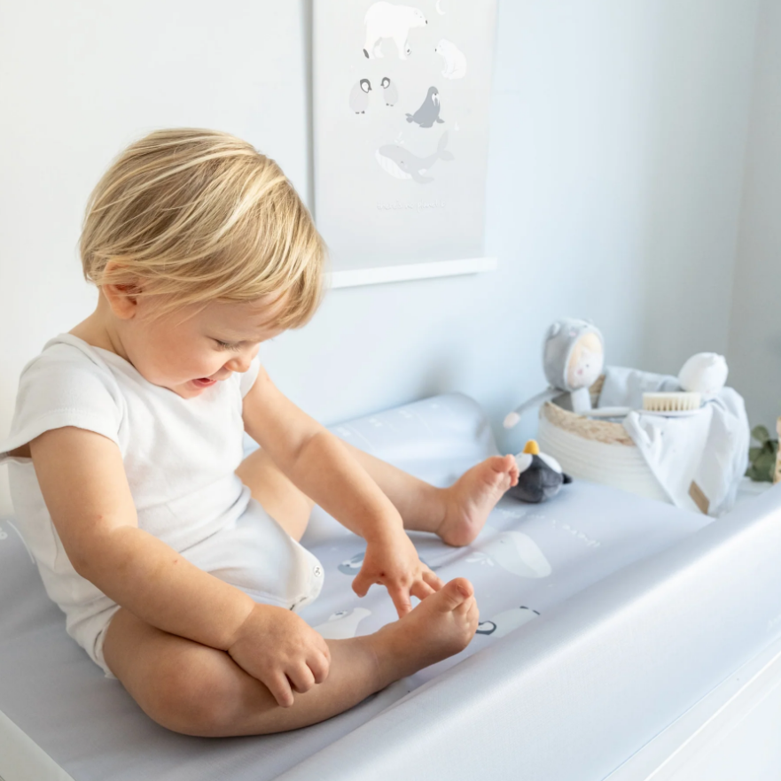 Saltea infasat Bonjourbébé cu protectie laterala - imagine 4