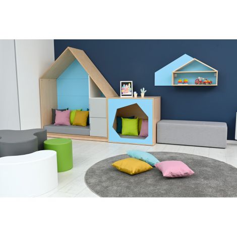 Casuta Joaca Moje Bambino Quadro - Bleu - imagine 5