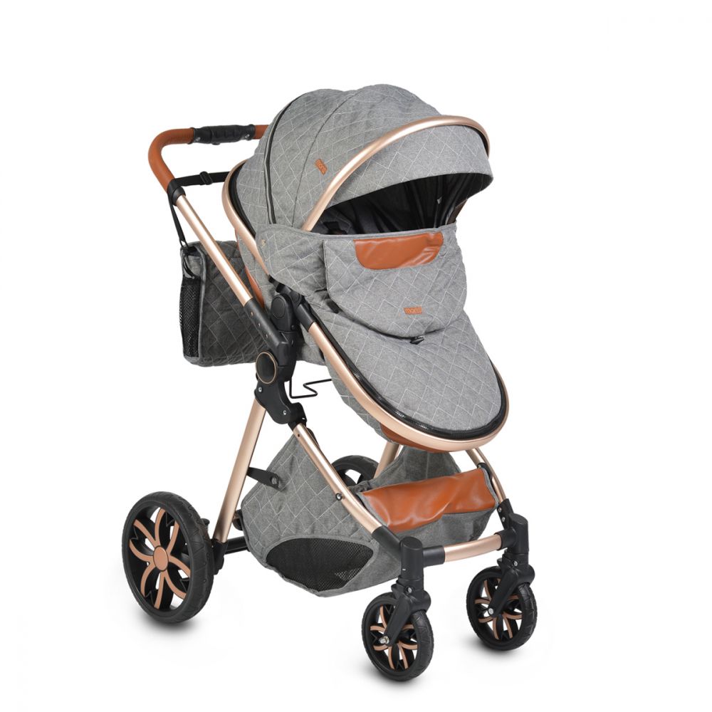 Moni Alma 2in1 Dark Grey, Reversibil, Aluminiu
