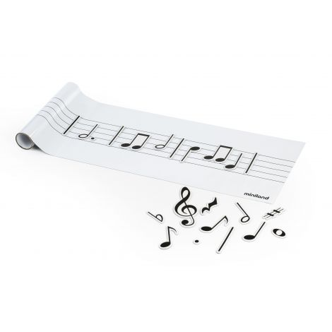 Set Portativ Magnetic Miniland, 85 Note Muzicale - imagine 7