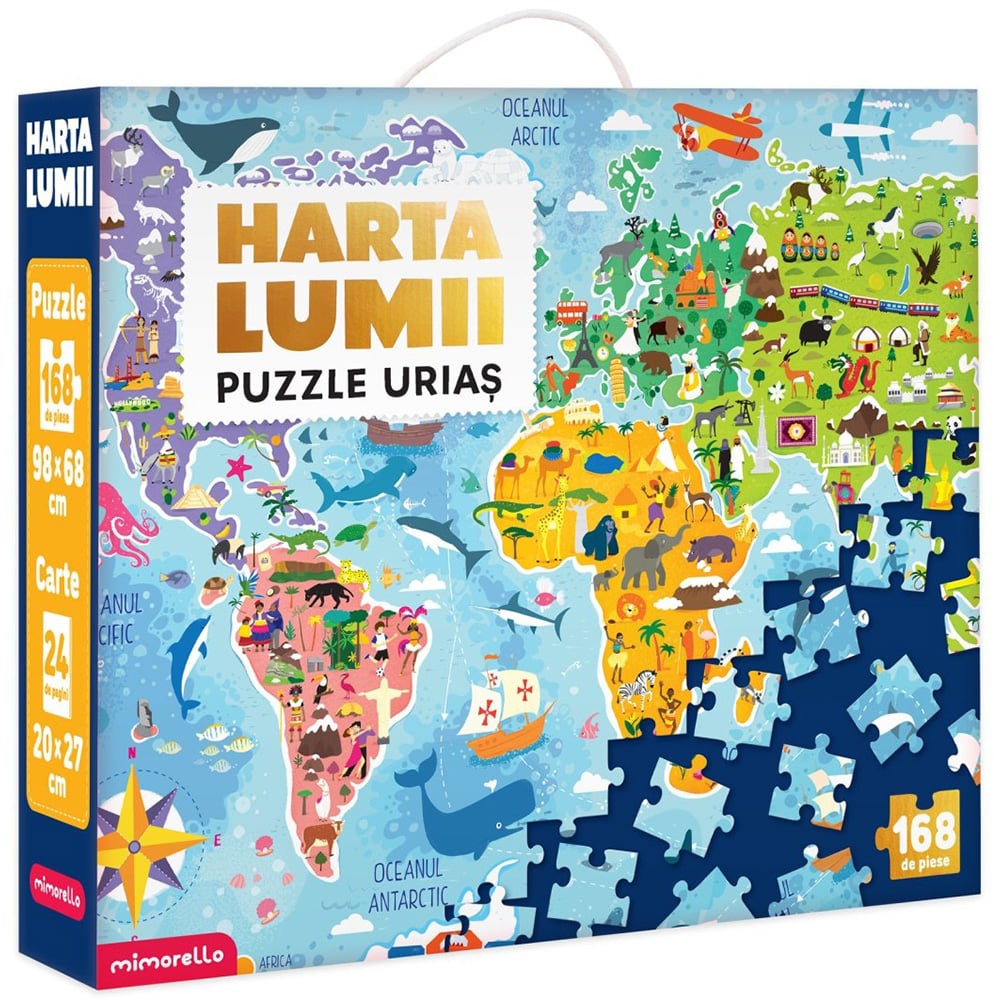 Puzzle Mimorello Harta Lumii | Aventura Educativa