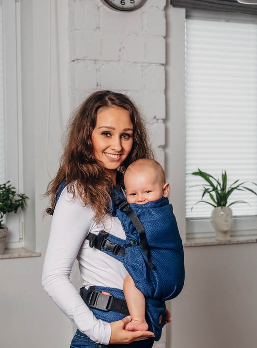 Marsupiu Lenny Lamb Cobalt Basic Carrier, Ergonomic - imagine 2