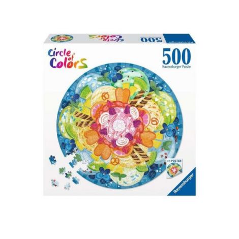 Puzzle Ravensburger Cerc Inghetata 500 Piese - imagine 2