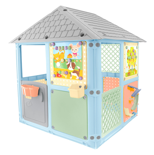 Căsuță joacă Mochtoys Smart House Pastel, Exterior - imagine 2