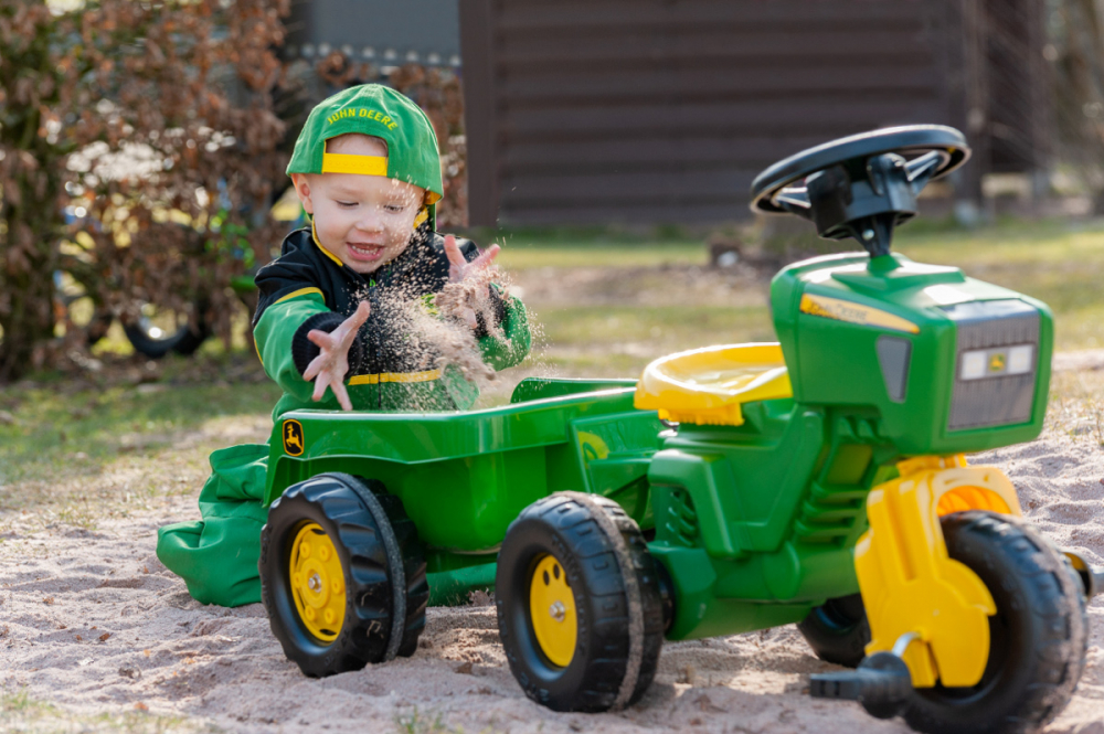 Tractor Rolly Toys John Deere cu Remorcă - imagine 2
