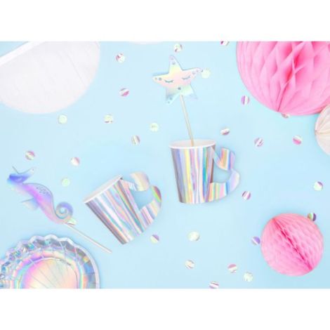 Pahare Sirena Iridescent Magice Party Deco - imagine 4