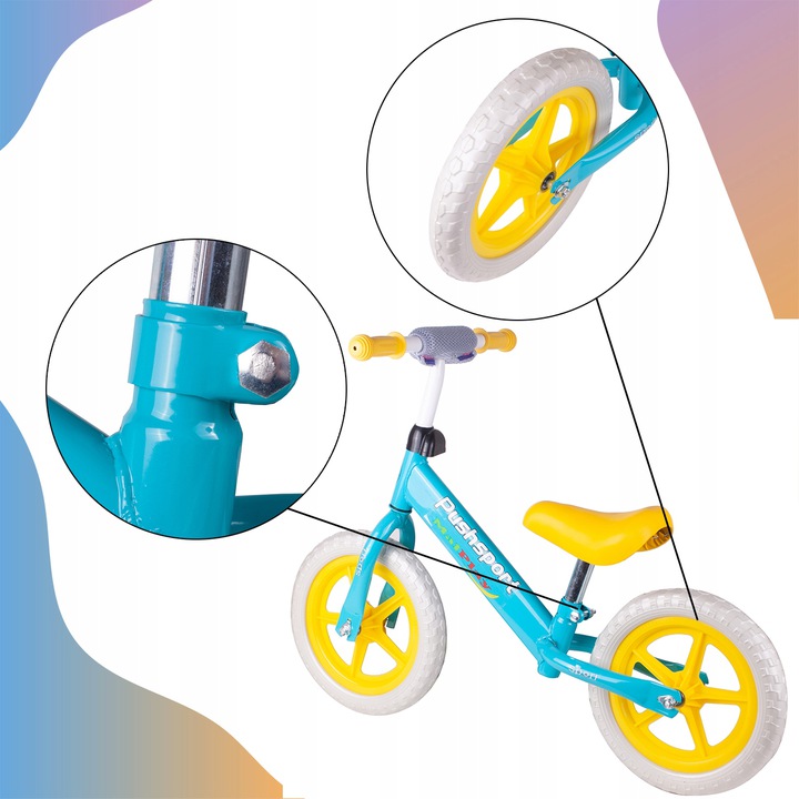 Bicicleta fara pedale Malplay, 12 inch - imagine 4