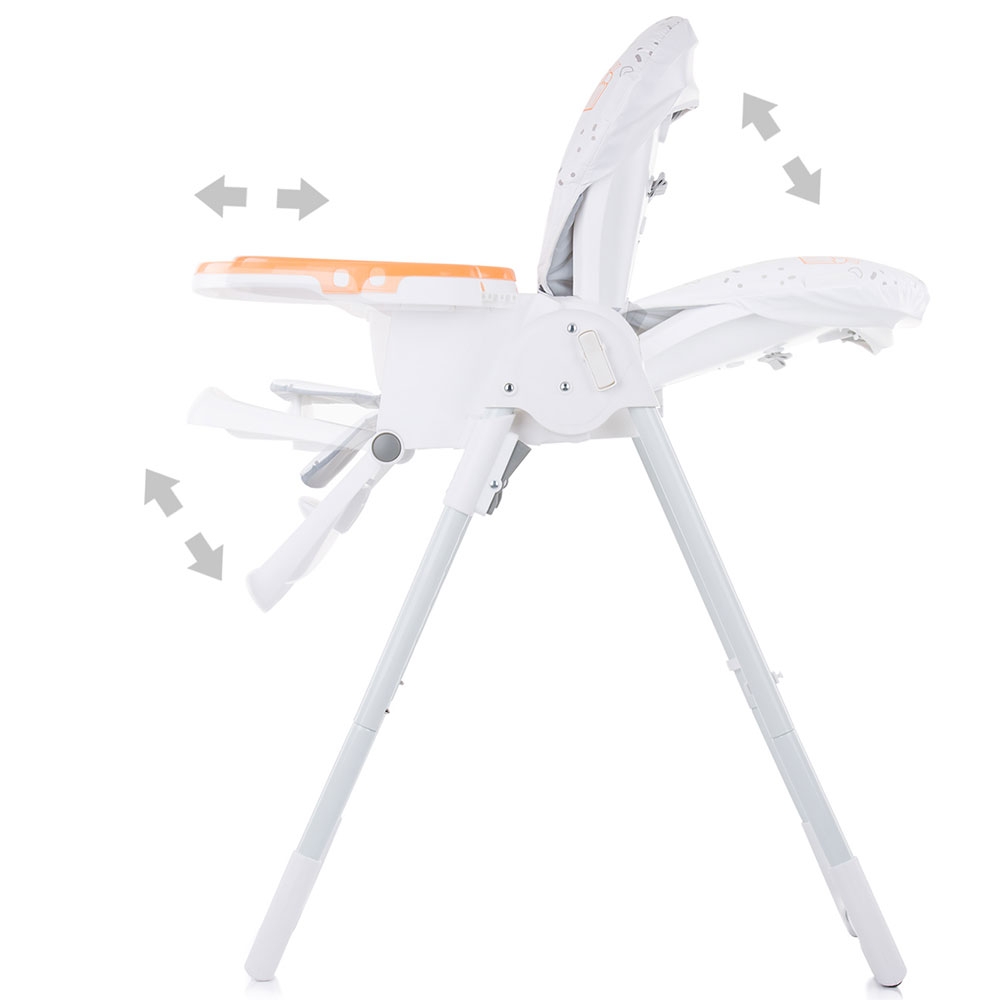 Scaun de Masa Chipolino Sweety Tangerine, Confortabil - imagine 4