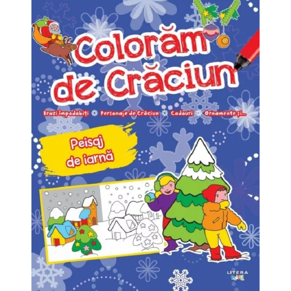 Coloram de Craciun Litera - Peisaje de Iarna