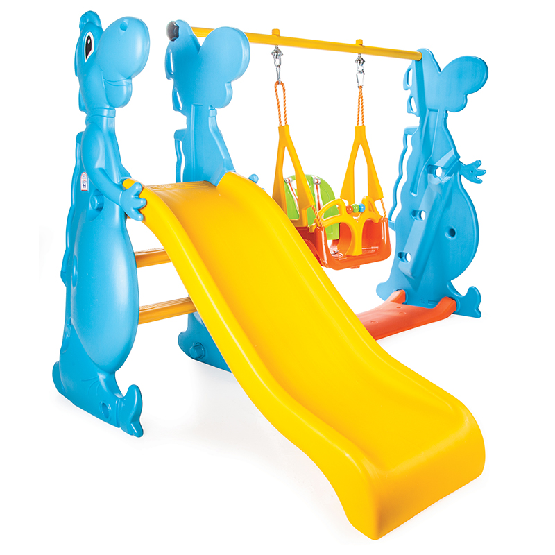 Set de joacă Dino Swing Pilsan - Tobogan și Leagăn Exterior