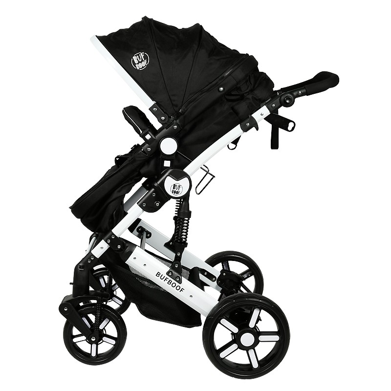 Carucior 2 in 1 Buf Boof X2 Black Reversibil 0-36 luni - imagine 2
