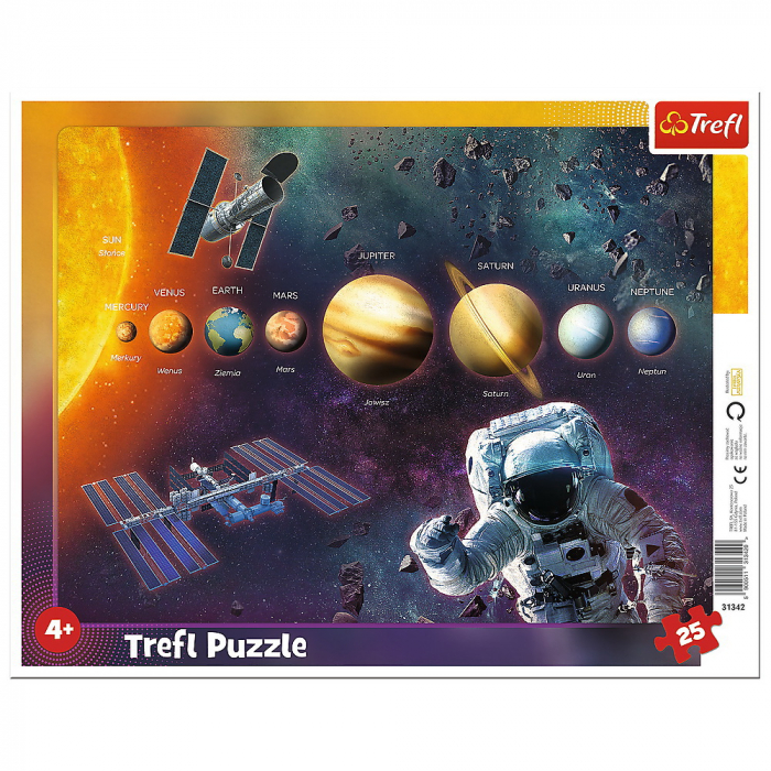 Puzzle 25 Piese Sistemul Solar Trefl Edu