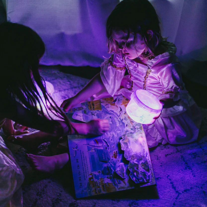 Jucărie Senzorială Lumi Glo Pal Mov - Luminează în Apă - imagine 4