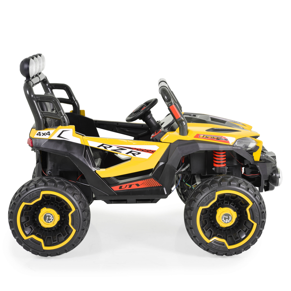 Moni Jakarta 4x4 12V, Masinuta Electrica Jeep, Galben - imagine 4
