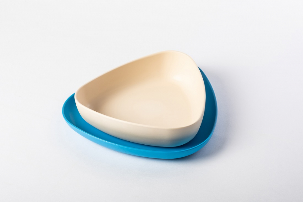 Set 2 Farfurii eKoala BIOplastic Albe - imagine 3