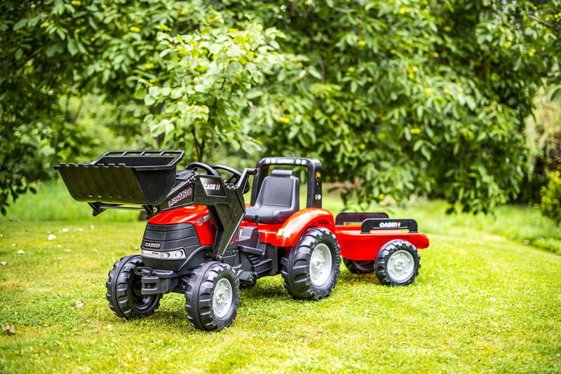 Tractor Falk Case Puma cu încărcător și remorcă - imagine 2