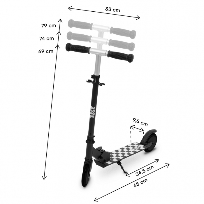 Trotineta WXM Skipo Pliabilă, Aluminiu, Roti LED - imagine 8