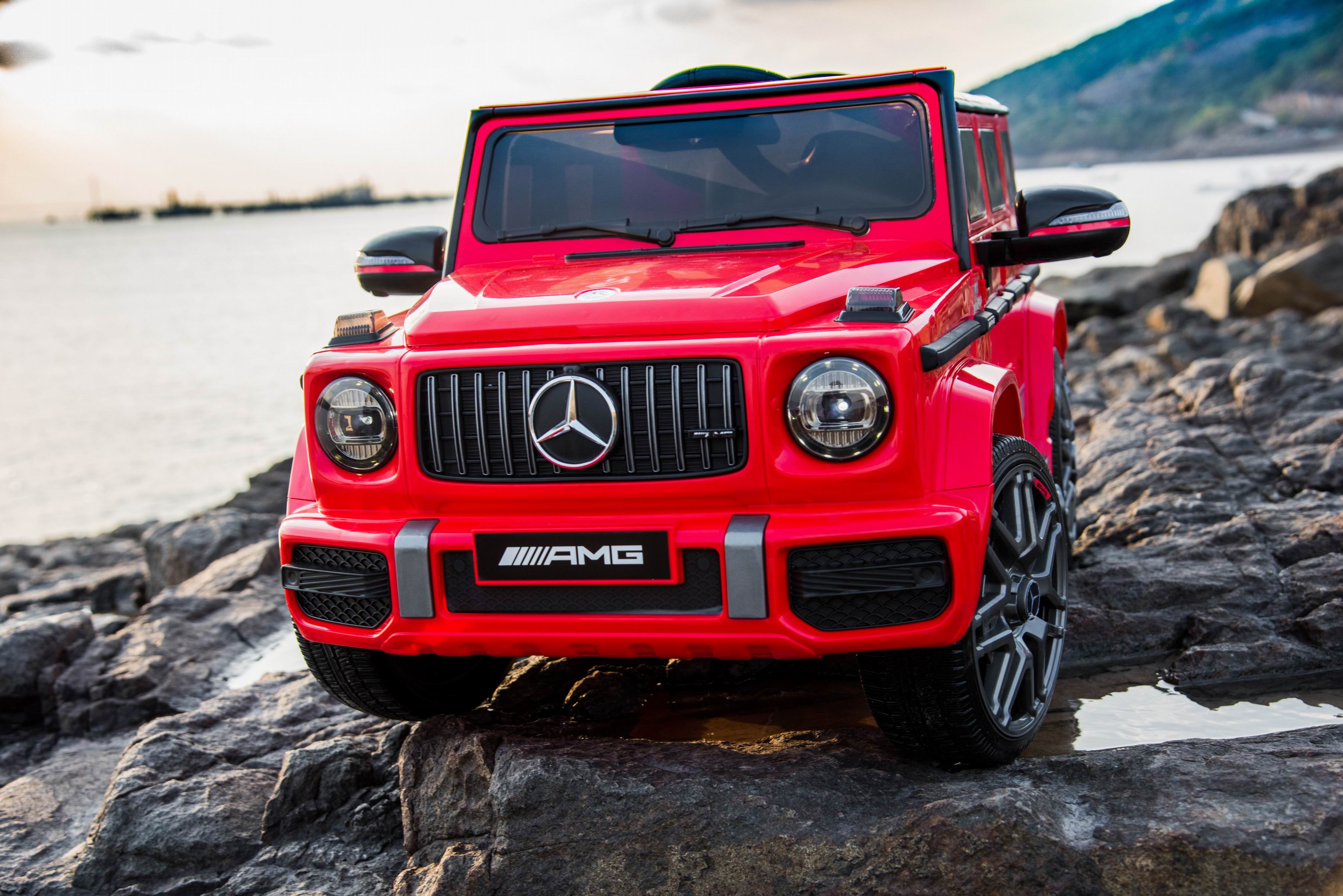 Masinuta Electrica Mercedes AMG G63 12V Rosu - imagine 4