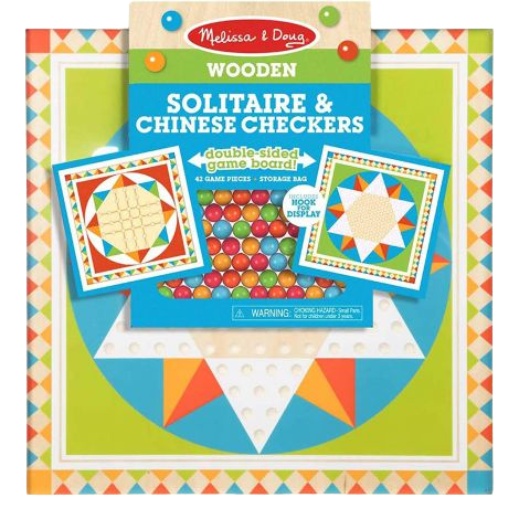 Joc 2 in 1 Solitaire și Sah Chinezesc - Melissa & Doug