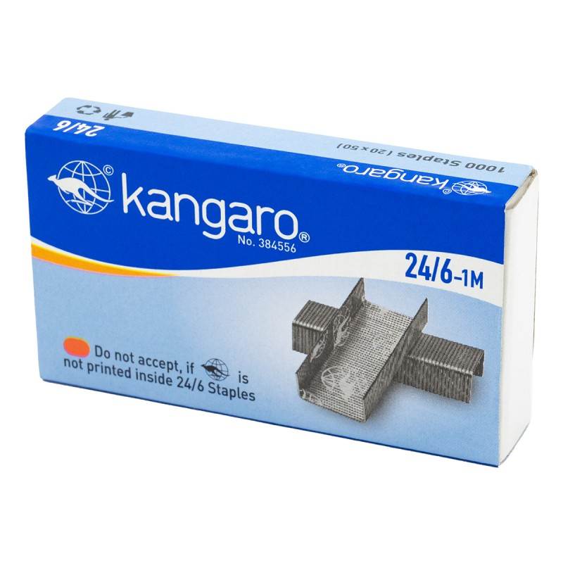 Capse Kangaro 1M, 24/6, 1000 buc, rezistente