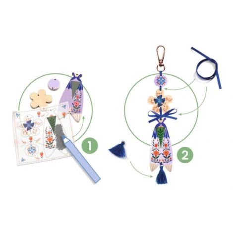 Djeco DIY Brelocuri Creativ Kit 82,9 lei - imagine 2