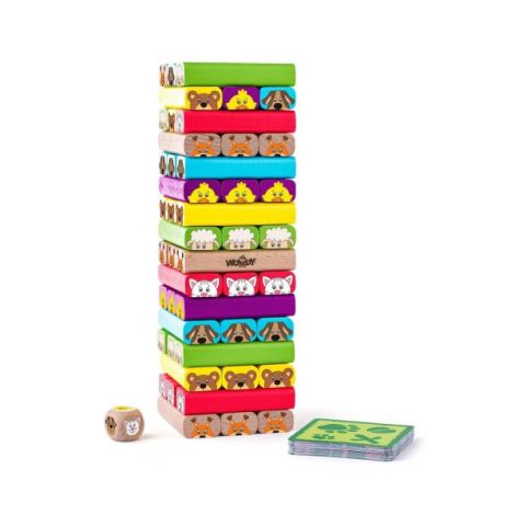 Turnul Sammy Lemn Woodyland | Joc Educativ Animale