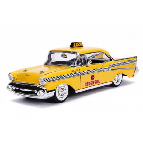Yellow Taxi Chevy 1957 Deadpool Simba 1:24 - imagine 4