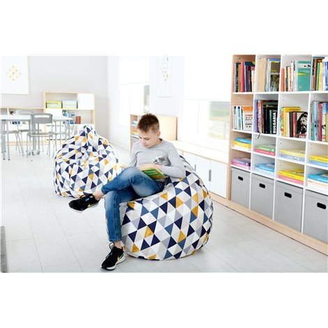 Fotoliu Puf Moje Bambino | Design Triunghiuri - imagine 4