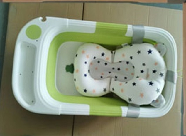 Little Mom Green: Cădiță Ultrapliabilă cu Termometru și Hamac