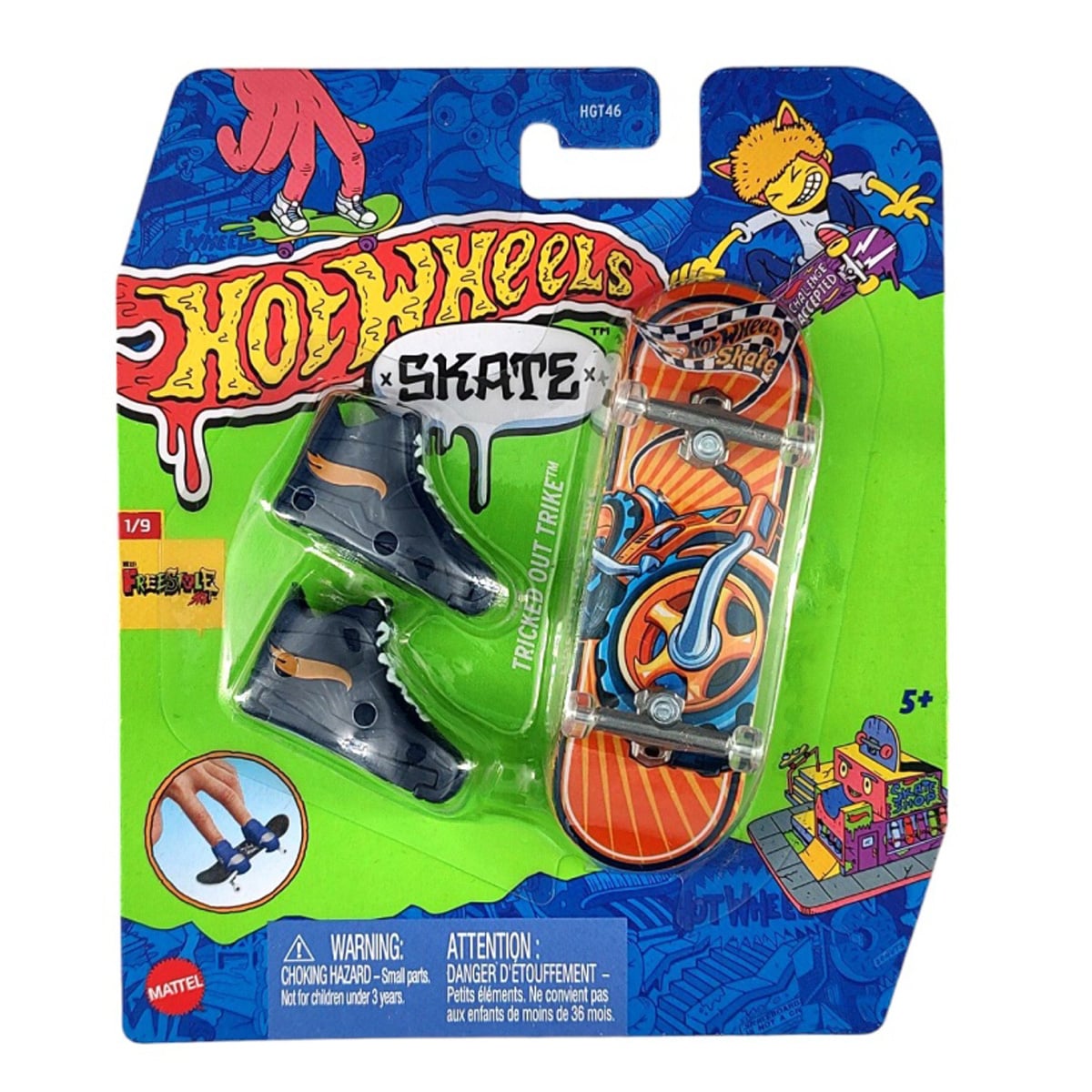 Set Skateboard Hot Wheels Tony Hawk + Pantofi